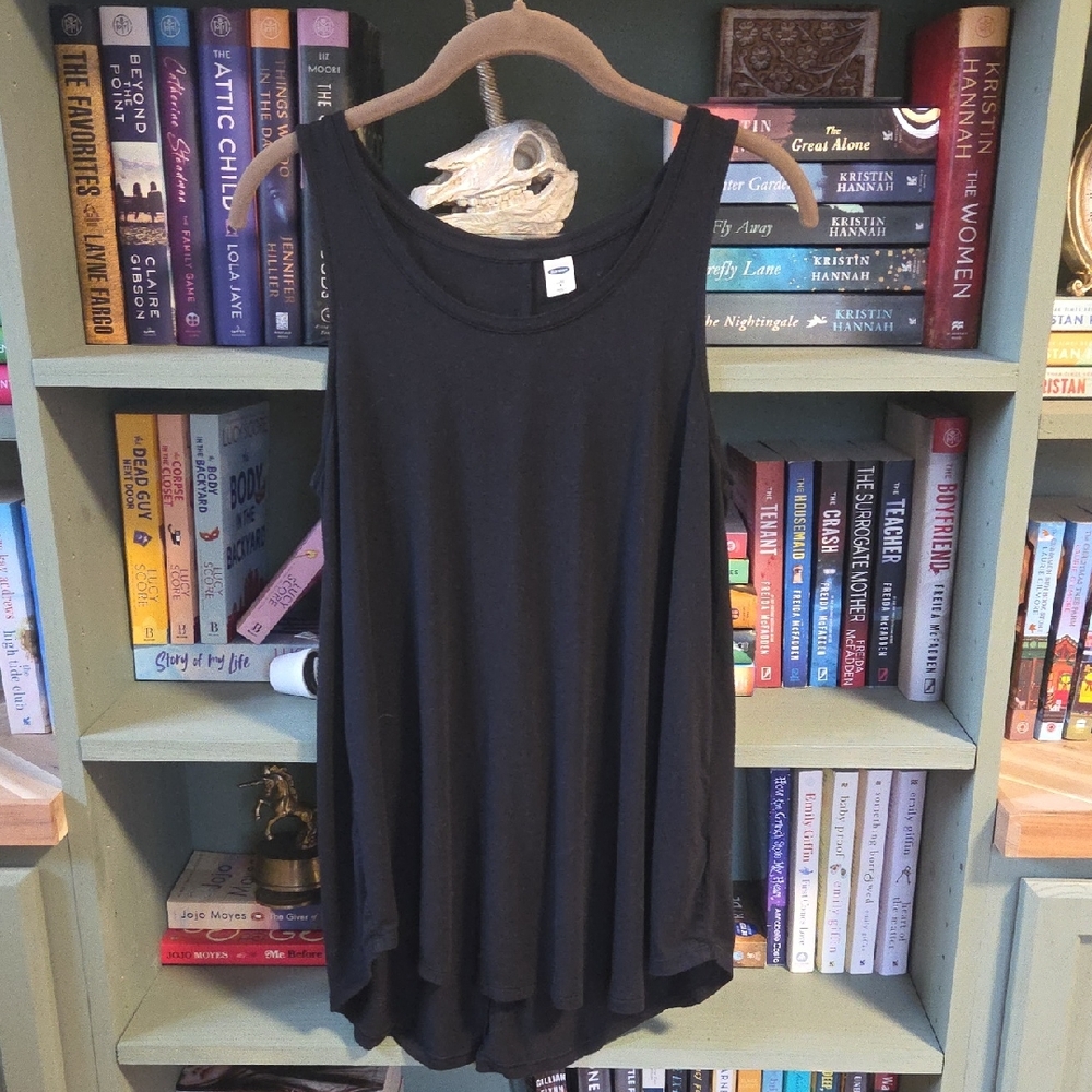 Old Navy Black Swing Tank Top